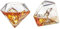 Lot de 4 verres à whisky et à vin Diamond 283,5 g – Vin, whisky, eau, en forme de diamant, collection Diamonds Sparkle Wine Savant breveté – Se tient seul ou sur support