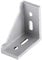 5 supporti angolari in lega di alluminio, fissaggio angolare a forma di L ad angolo retto, 58 x 58 x 28 mm