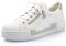 Rieker Damen Low-Top Sneaker N49C2, Frauen Halbschuhe,Strassenschuhe,Sportschuhe,Freizeitschuhe,Turnschuhe,Laufschuhe,Weiss (81),41 EU / 7.5 UK
