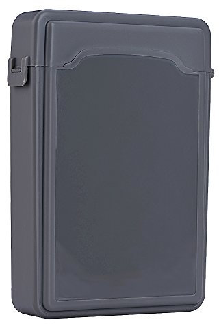 Caja de Almacenamiento HDD de 3.5 Pulgadas,Carcasa de Disco Duro Antiestático, Estuche Externo a Prueba de Polvo y Humedad para HDD, Caja Protectora de PP para Disco Duro(Gris)