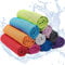 Yisscen 10 Stück Kühlendes Handtuch, Cooling Towel,Mikrofaser Handtuch, Kühltücher, Strandtuch mit Kühlfunktion für Fitness Sport Yoga, Golf, Camping, Strand, Training, Reisen
