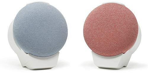 doqxD Wandhalterung für Google Nest Mini 2. Generation: Essentials Made for Google Nest Mini 2. Generation, passend für horizontale und vertikale Steckdosen (2er-Pack, Frostweiß)