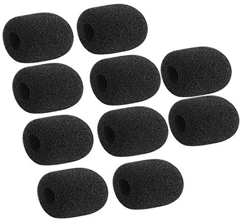Geekria Lot de 10 protections en mousse pour micro - Diamètre intérieur du trou : 8 mm