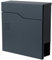 Briefkasten HWC-B30, Wandbriefkasten Postkasten Zeitungsfach, pulverbeschichtet - anthrazit