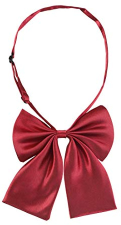 Allegra K Women's Pre-Tied Bowknot Solid Color Uniform Cosplay Adjustable Bowtie