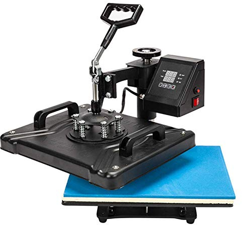 RANRANHOME 8 En 1 Prensa De Calor, Máquina De Transferencia De Calor De Tazas De 38 X 30 Cm, Máquina Plancha Termica Sublimacion Giratoria De 360 Grados para Camiseta Taza Sombrero