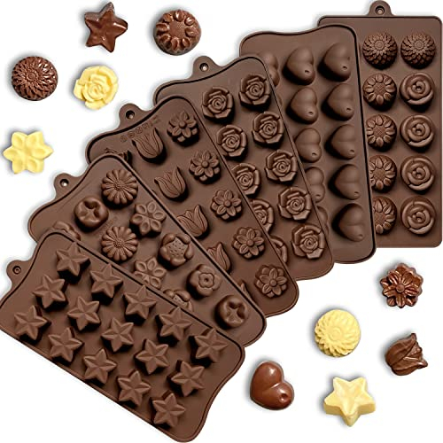 Mauts Silicone Chocolate Molds, Used to Make, Chocolate Candies molds, Cakes molds and Jelly Pudding.