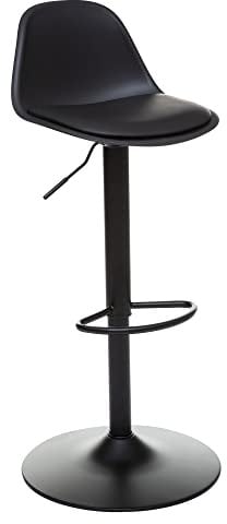 Atmosphera - Barstuhl Aiko - schwarz - höhenverstellbar - Schwarz