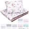 Bellochi Multifunktional Baby Decke Set - Doppelseitig Baby Bettwäsche 75x100 cm und Kissen 30x40cm - aus 100% Baumwolle - Choco Fantasy