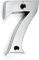 Ironmongery Solutions® Number 0-9, Elegant and Bold Door Numerals in POLISHED CHROME. Suitable for All Door Types Including Wooden, uPVC and Composite. Size50mm. (Number 7)