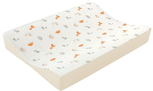 Träumeland Wickelmulde Dinolino, 50 x 70 cm - PVC frei mit abnehmbarem und waschbarem Baumwollbezug, 1 Stück (1er Pack)