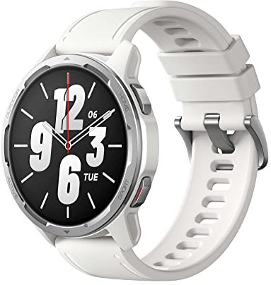 Xiaomi Watch S1 Active (White) Con Cavo USB-C 1m, Display AMOLED HD 1.43, 117 Modalità Di Allenamento, NFC Integrato, Telefonate Bluetooth, Resistente All'Acqua, Versione Italiana