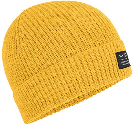 Salewa Unisex Puez Beanie Hat, Gold, Einheitsgröße EU