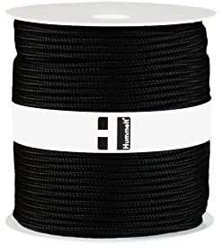 Hummelt Rope Flechtleine Polypropylenseil 4mm 200m schwarz auf Rolle