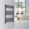 WarmeHaus Radiateur sèche-serviettes droit pour salle de bain - Chauffage central - 1000 x 600 mm - Anthracite