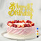 Happy Birthday Tortendeko, Cake Topper Glitter, Cupcake Topper für Mädchen Jungen Frauen Mann (Gold - 40. Geburtstag)