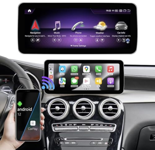Schermo Car Tablet NTG 5.0 8GB RAM + 64GB ROM Android 13 Carplay Android Auto Bluetooth Per Mercedes Benz C V GLC Classe A B W246 W446 X253 W205 GLA CLA