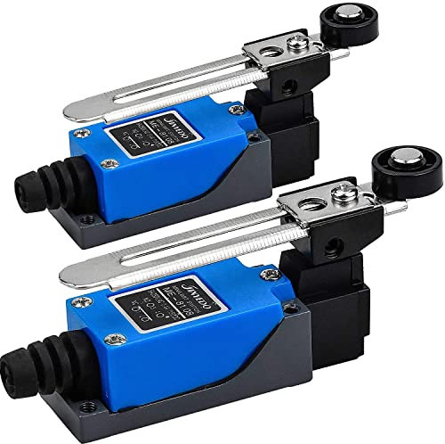 JMELEHW 2Pcs Interruttore limite ME-8108 Interruttore limite braccio NC-NO CNC interruttore limite istantaneo regolabile interruttore posizione leva del rotolo