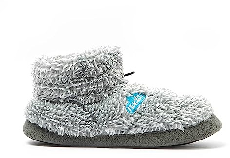 NUVOLA. Hausschuhe Herren Damen Rutschfester Sohle warm gepolstert bequem grau 38/39 EU