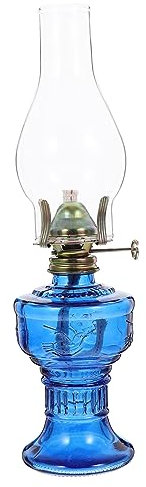 HOMSFOU Leuchtmittel Petroleumlampe Retro-Dekor Laterne Petroleumöllampe Petroleumlicht Tempelöllampe Tischöllampe Dekoration Retro-Öllampe Öllampe Herzstück Glasdekorationen Esstisch L