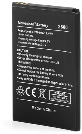 NEWASHAN Batteria compatibile con Wiko Telefono Cellulare Lenny 2 3 Sunny 2Plus 3 Rainbow Jerry Jimmy Mobile Smartphone 2000mAh 3,7V Ricaricabile Li-ION Batterie 2600 3702 5030