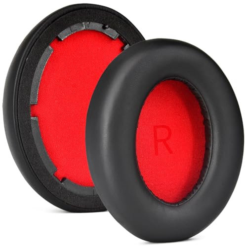 defean SonoFlow - Almohadillas de repuesto compatibles con 1MORE SonoFlow, SonoFlow SE Active Noise Cancelling, espuma de aislamiento de ruido de alta densidad (negro)