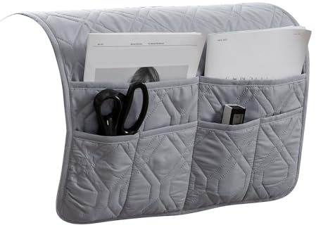 HonunG Armlehnenschoner,Sesselschoner,Sofaschoner rutschfest Wasserdicht,Sesselbezug mit 6 Taschen,Couch Bezug,Sesselschoner mit Armlehne (#5)