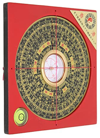 Mrisata Geomantisches Omen Chinesischen Feng Shui Luo Pan - Metall & ABS Kunststoff - Tragbar - Handbetätigt - Feng Shui Kompass