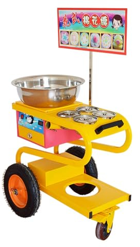 inBEKEA Cotton Candy Machine Commercial Electric Making Small Animal Shape Setup Stall Fancy Drawing Trolley Spun Sugar Food Processor