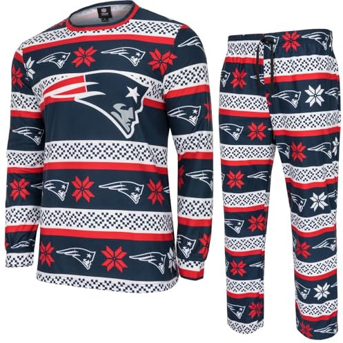 FOCO NFL Winter Xmas Pyjama Schlafanzug New England Patriots - XX