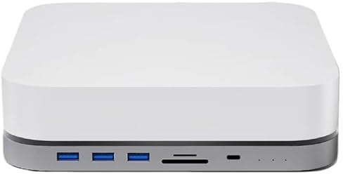 iMounts Mac mini USB-C Docking Station Pro - Speichererweiterung, 10TB Externe SSD/HDD, Plug & Play, Aluminium, M1/M2 (Space Gray)
