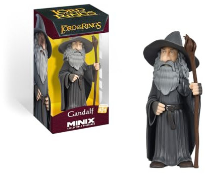 MINIX Sammelfigur, Herr der Ringe, Gandalf, Sammlerstücke für Ausstellung, Geschenkidee, Spielzeug für Kinder und Erwachsene, Filmfans (MN16136)