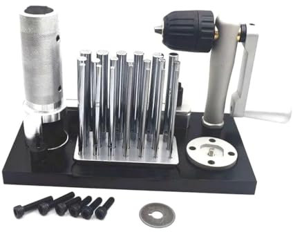 Biegering-Maker, Schmuckherstellungswerkzeug, professionelles manuelles Biegering-Maker-Maschinen-Schmuckwerkzeug aus Edelstahl mit 20 Dornzubehörteilen von 2,5 mm bis 12 mm