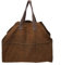 Elegante bolsa de transporte de leña, perfecta para embalaje y almacenamiento, color barro