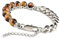 Unique Gems Buddha massives Stainless Steel Armband Tigerauge 8mm Energiearmband Herren hypoallergen Juweliers Qualität