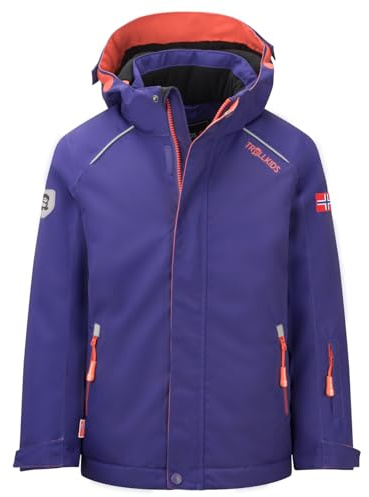 Trollkids Kids Holmenkollen Snow Jacket PRO 128, Dark Purple