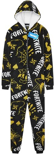 Get Trend Onesies for Boys & Teens 7-16 Years, Long Sleeved Fleece Loungewear PJs, Jumpsuit Pyjamas, Gamer Gifts for Boys