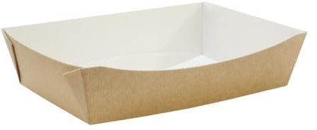 Huhtamaki Taste Small Tray (Pack 280) | Holds hot or cold takeaway foods securely during transport; ideal for busy commercial catering and quick-service dining.