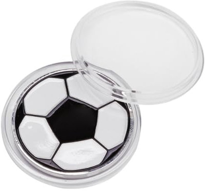 Obotsnoi Fußball-Schiedsrichter-Wurfmünze, tragbar, doppelseitig, harte Legierung, für Kinder und Erwachsene