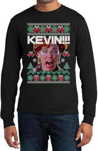 Kevin - Allein Zu Haus! - Lustiges Weihnachtsdesign für Feiertagsfans Langarm T-Shirt