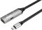 PremiumCord Cable Alargador USB-C Activo con Repetidor 5m, USB-C Hembra a Macho, USB 3.2 Gen 1 Super Speed 5 Gbit/s, 2x Blindados, AWG20/28, Carcasa de Aluminio, Color Negro, Longitud 5m