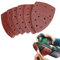66 Pcs Sanding Pads, Mouse Detail Sander Pads Hook and Loop Sanding Sheet with 11 Holes,Assorted 40/60/80/120/180/240 Grits Sandpaper for Bosch Multi-Sander PSM 100A PSM 200 AES PSM 18(Red)