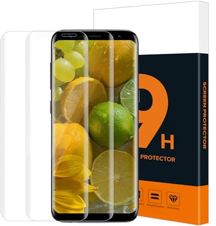 Carantee Schutzfolie für Panzerglas für Samsung Galaxy S9 Plus, 2 Stück Blasenfreie S9 Plus Schutzglas, 9H Härte, 3D Runde Kanten, Sensitive Touch, 0.33mm Hoch Definition S9 Plus Displayschutzfolie