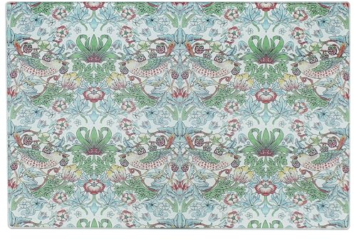 The Leonardo Collection William Morris Strawberry Thief Cutting Board for Home & Restaurants | Durable & Printed Chopping Boards for Kitchens | Washable Plastic Chopping Board for Everyday Use