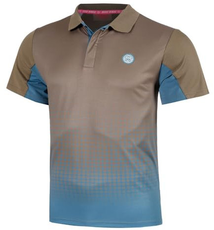 BIDI BADU Spectrum Spirit Polo Herren braun