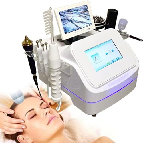 LSRFXF Skin Hair Scalp Detector Analyzer with 7 Inch HD LCD Screen, Skin and Hair Detection Hair Follicle Detector, Skin Diagnosis Hair Analyzer with 7 Handles for Skin Diagnosis