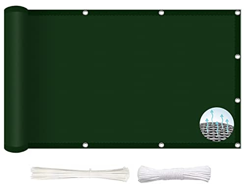 HDPE 8 x 10 m Garten-Schattennetz, 95 % UV-Block, Markise, Pergola-Segel für Pool, Terrasse, Balkon, dunkelgrün, Outdoor-Schattenlösung