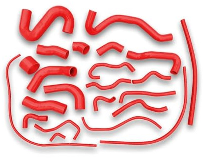 Ansaugrohr Für Opel Für Frontera B 99-04 2,2 DTI X22DTH Y22DTH 5850968 5850969 5850967 5850970 5850785 Ladeluftkühler Turbo Kühler Kühlmittel Schlauch Luftschlauch(Rot)