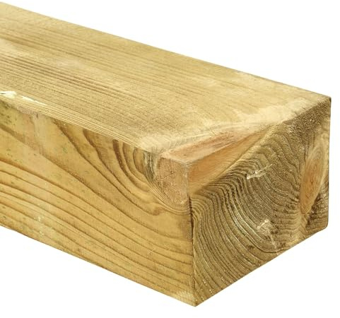 Garden Sleeper Timber Railway Sleeper Pressure Treated Softwood Landscaping Timber - 100 x 150 x 1800mm - LIGHT GREEN