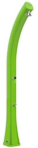 Doccia Solare da Esterno Giardino 35L Miscelatore e Lavapiedi Arkema Happy XL Verde chiaro